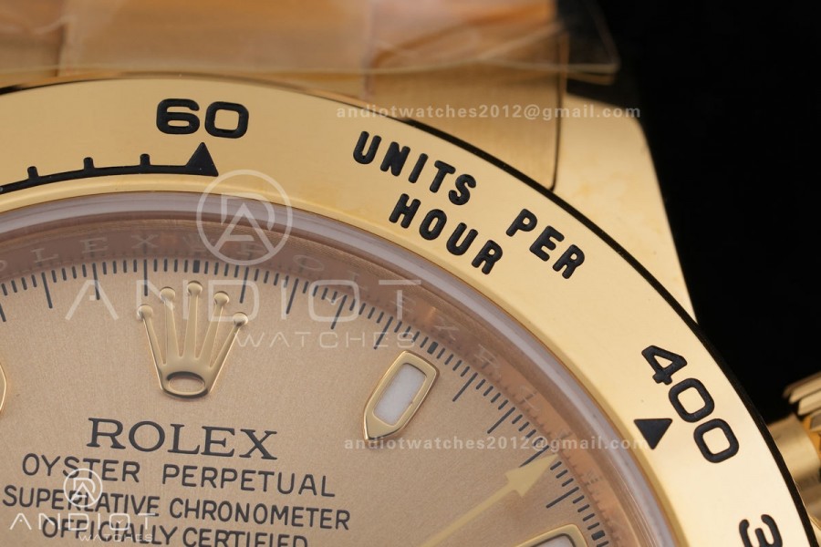 Daytona 116508 VF 1:1 Best Edition 904L Steel YG Dial on YG Braclet DD4130