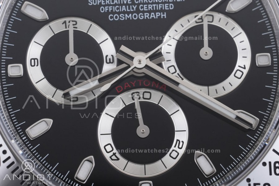 Daytona 116520 VF 1:1 Best Edition 904L Steel Black Dial on SS Braclet DD4130