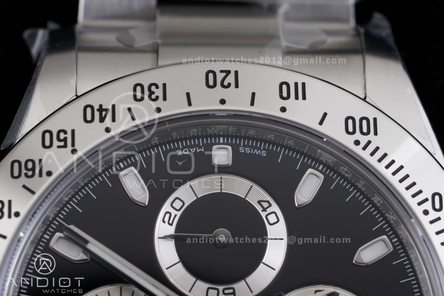 Daytona 116520 VF 1:1 Best Edition 904L Steel Black Dial on SS Braclet DD4130