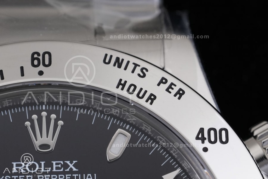 Daytona 116520 VF 1:1 Best Edition 904L Steel Black Dial on SS Braclet DD4130