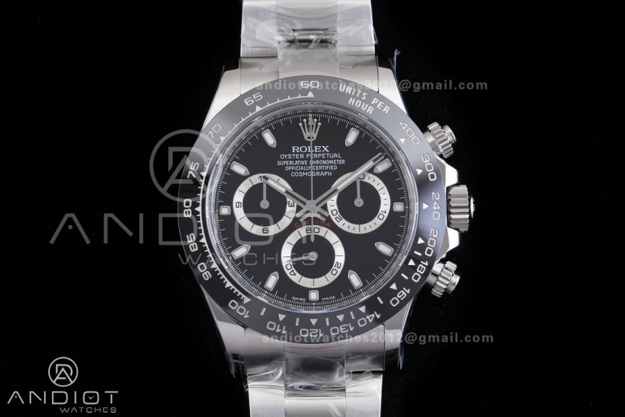 Daytona 116500 VF 1:1 Best Edition 904L Steel Black Dial on SS Braclet DD4130