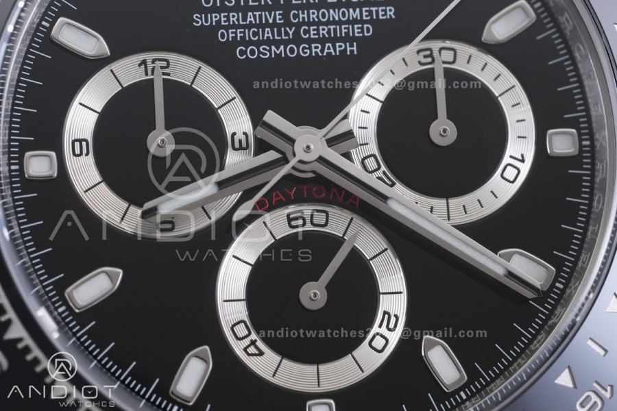 Daytona 116500 VF 1:1 Best Edition 904L Steel Black Dial on SS Braclet DD4130