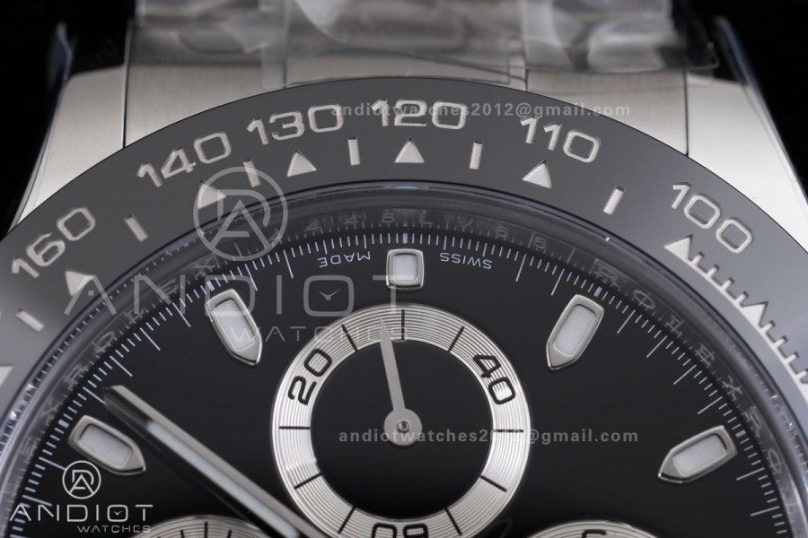 Daytona 116500 VF 1:1 Best Edition 904L Steel Black Dial on SS Braclet DD4130