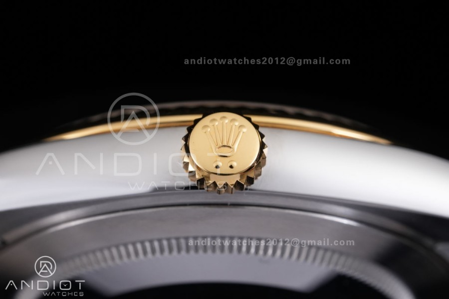 DateJust 41 126333 SS/YG VF 1:1 Best Edition 904L Steel YG Textured Dial on SS/YG Oyster Bracelet DD3235