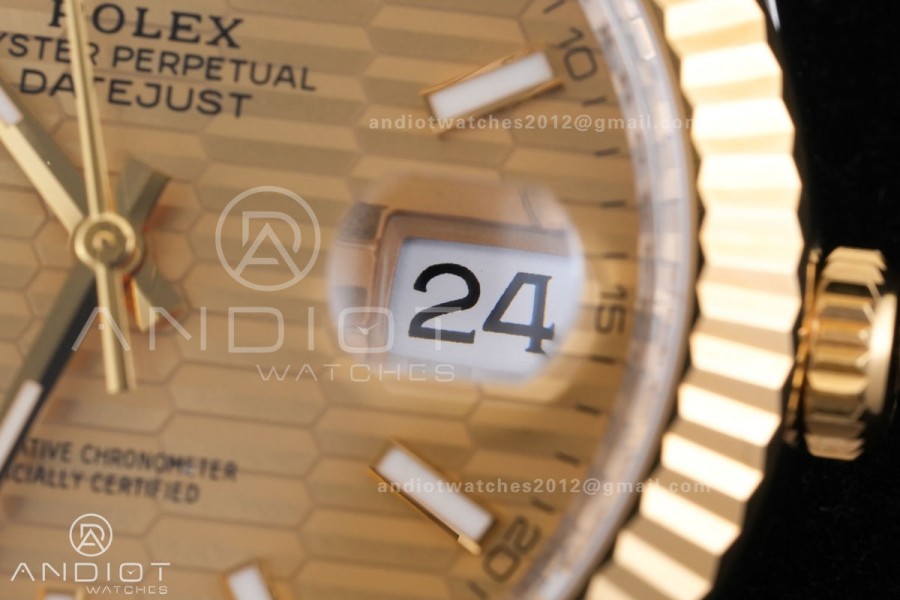 DateJust 41 126333 SS/YG VF 1:1 Best Edition 904L Steel YG Textured Dial on SS/YG Oyster Bracelet DD3235