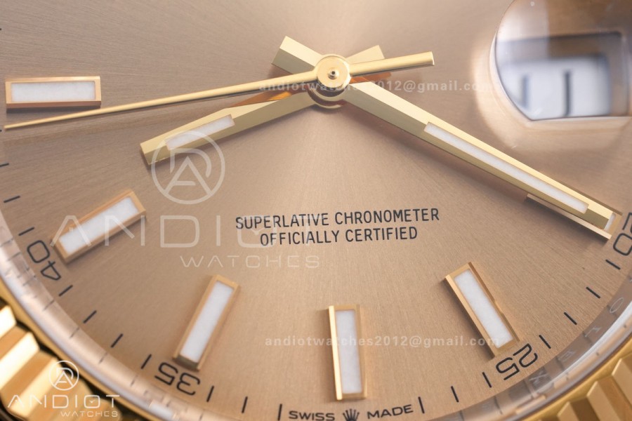 DateJust 41 126333 SS/YG VF 1:1 Best Edition 904L Steel YG Stick Dial on SS/YG Oyster Bracelet DD3235