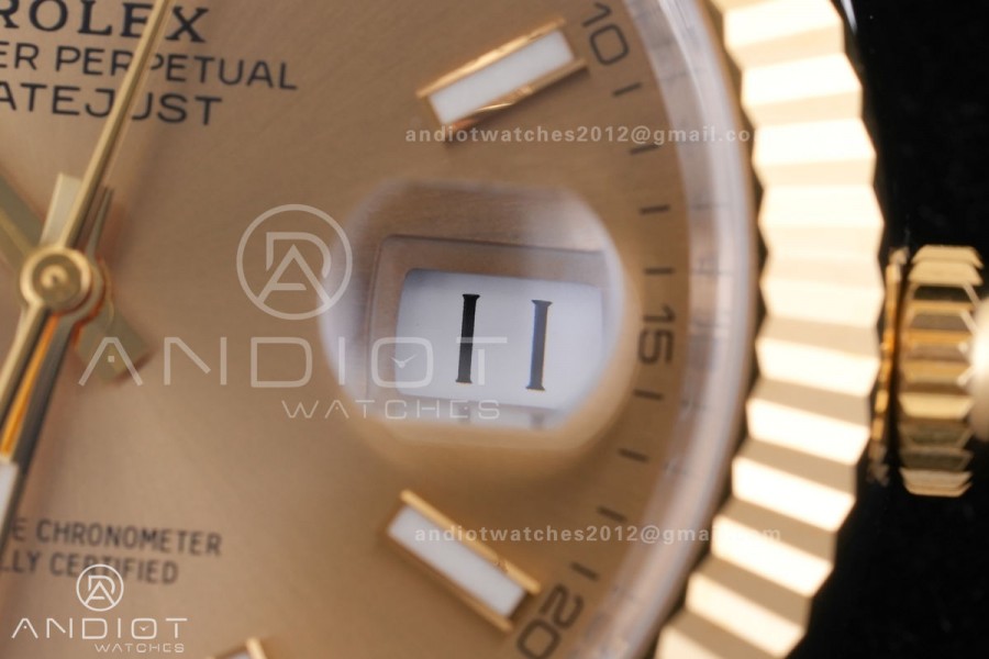 DateJust 41 126333 SS/YG VF 1:1 Best Edition 904L Steel YG Stick Dial on SS/YG Oyster Bracelet DD3235