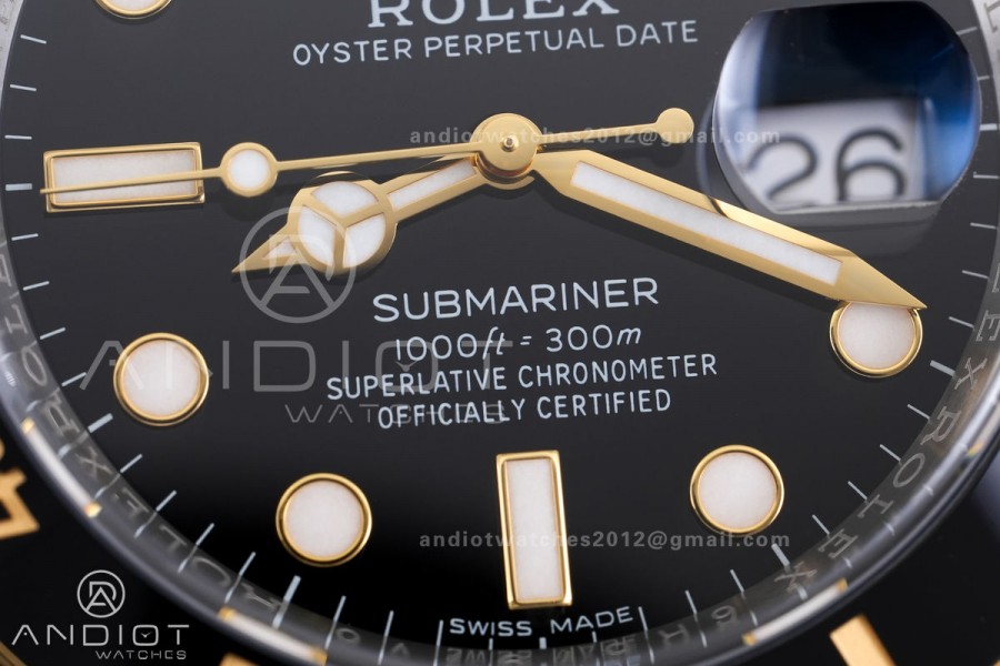 Submariner 116613 LN Black Ceramic VF 1:1 Best Edition 904L Steel on SS/YG Bracelet DD3135