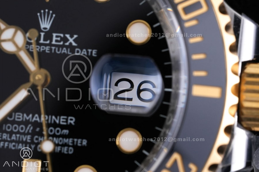 Submariner 116613 LN Black Ceramic VF 1:1 Best Edition 904L Steel on SS/YG Bracelet DD3135