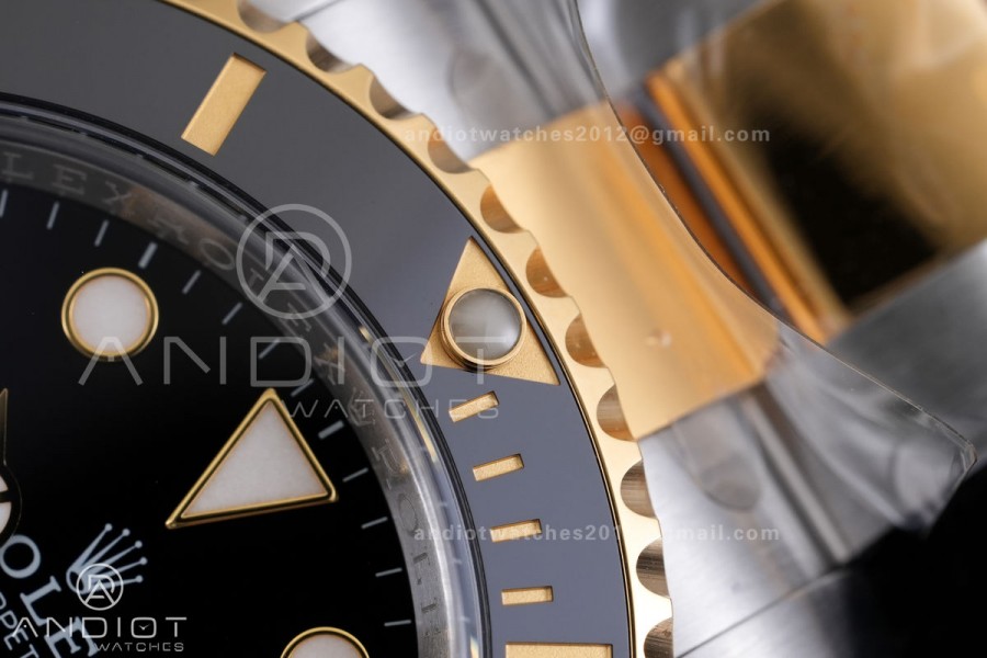 Submariner 116613 LN Black Ceramic VF 1:1 Best Edition 904L Steel on SS/YG Bracelet DD3135