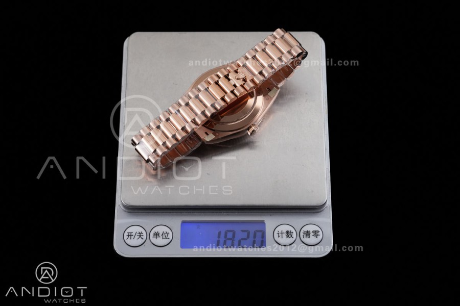 DayDate 40mm 228235 VSF Gain Weight V2 1:1 Best Edition Brown Roman Dial on President Bracelet VS3255