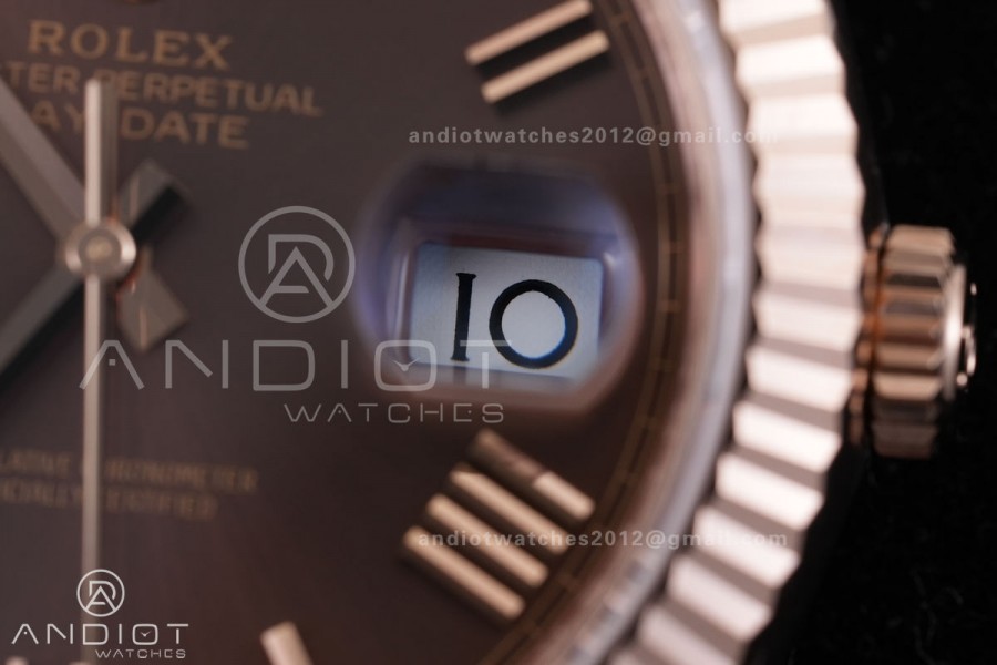 DayDate 40mm 228235 VSF Gain Weight V2 1:1 Best Edition Brown Roman Dial on President Bracelet VS3255