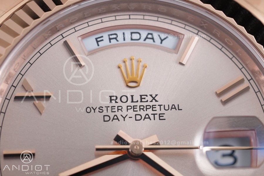 DayDate 40MM 228235 Gain Weight V2 VSF 1:1 Best Edition RG Roman Dial on President Bracelet VS3255