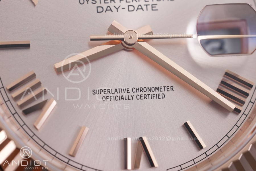 DayDate 40MM 228235 Gain Weight V2 VSF 1:1 Best Edition RG Roman Dial on President Bracelet VS3255