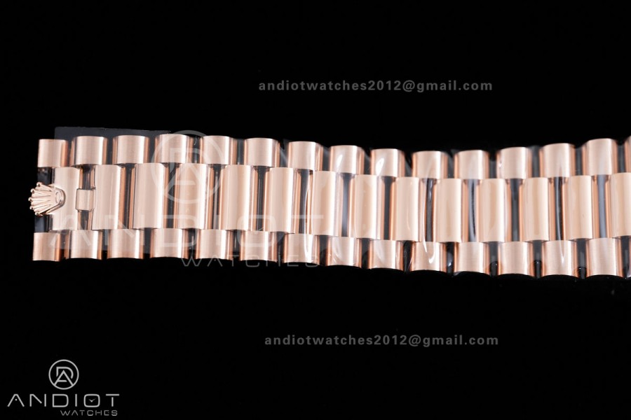 Day Date 228235 40mm Gain Weight V2 VSF 1:1 Best Edition Green Dial Roman Marker On RG President Bracelet DD3255