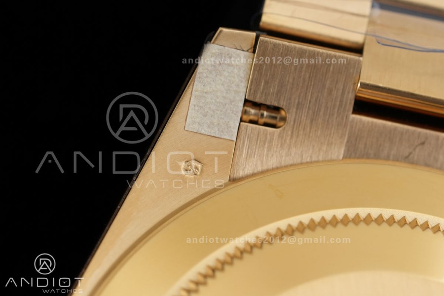 Day Date 228238 40mm Gain Weight V2 VSF 1:1 Best Edition Green Dial Roman Marker On YG President Bracelet DD3255