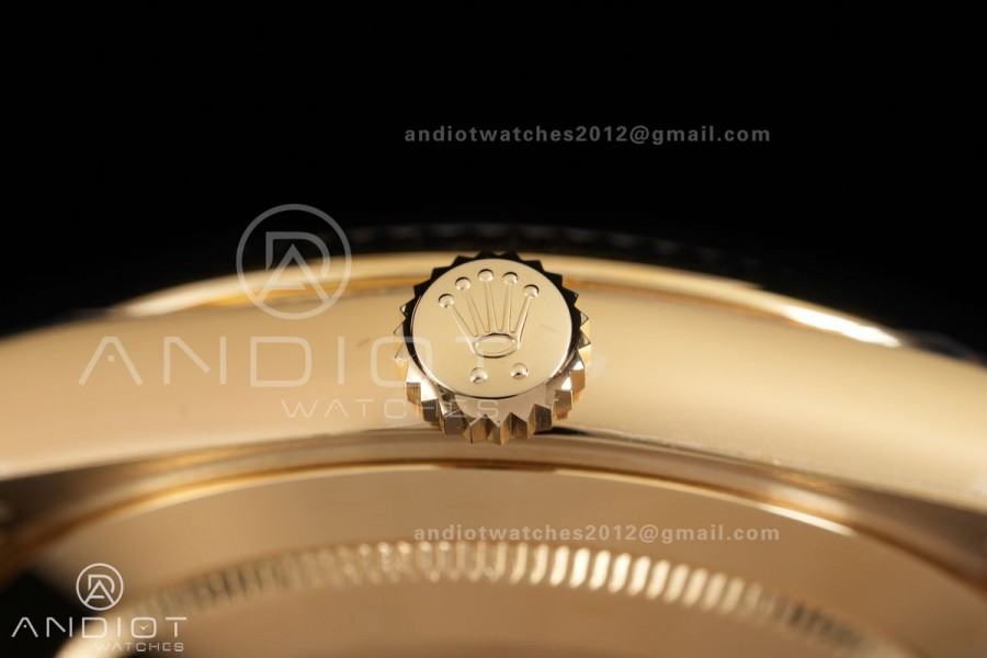 Day Date 228238 40mm Gain Weight V2 VSF 1:1 Best Edition Green Dial Roman Marker On YG President Bracelet DD3255