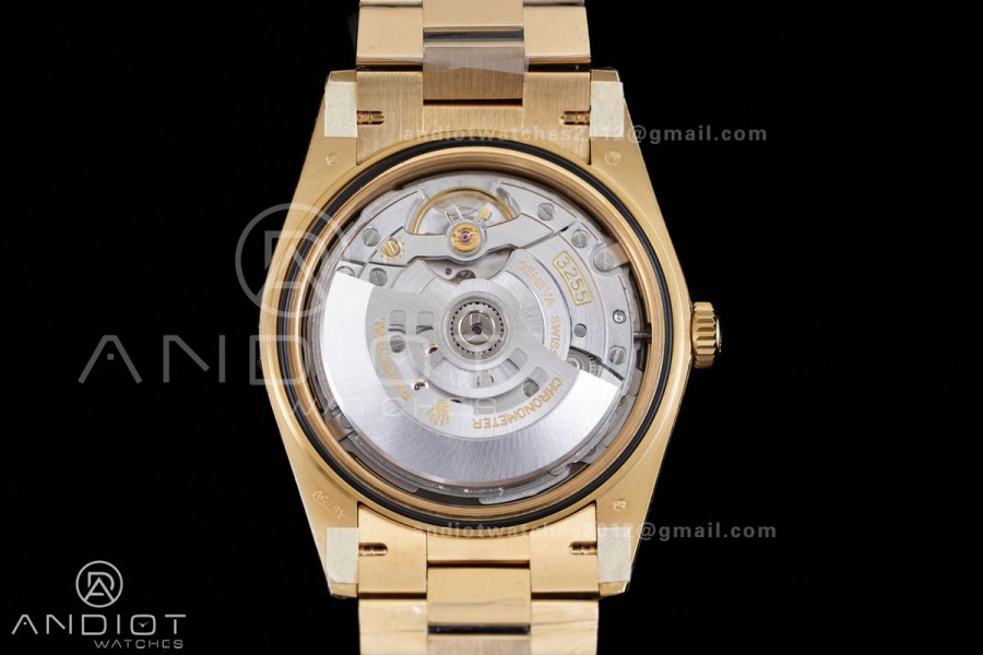 Day Date 228238 40mm Gain Weight V2 VSF 1:1 Best Edition Black Dial T Diamond Marker On YG President Bracelet DD3255