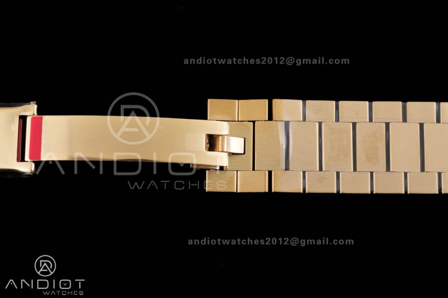 Day Date 228238 40mm Gain Weight V2 VSF 1:1 Best Edition Black Dial T Diamond Marker On YG President Bracelet DD3255