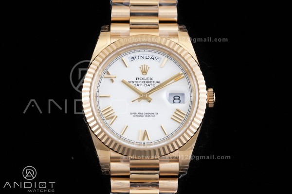 DayDate 40 228238 VSF 1:1 Best Edition White Roman...
