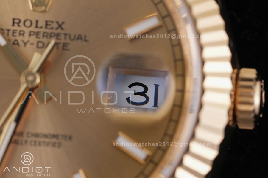 Day Date 228238 40mm 904L YG VSF 1:1 Best Edition Gold Dial On YG President Bracelet DD3255