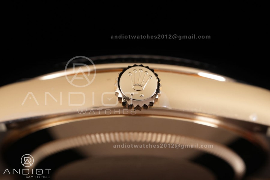 DayDate 228238 40mm VSF 1:1 Best Edition Black Dial T Diamond Marker On YG President Bracelet DD3255