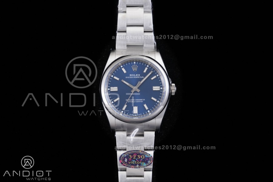 Oyster Perpetual 126000 36mm VF 1:1 Best Edition 904L Steel Blue Dial DD3230