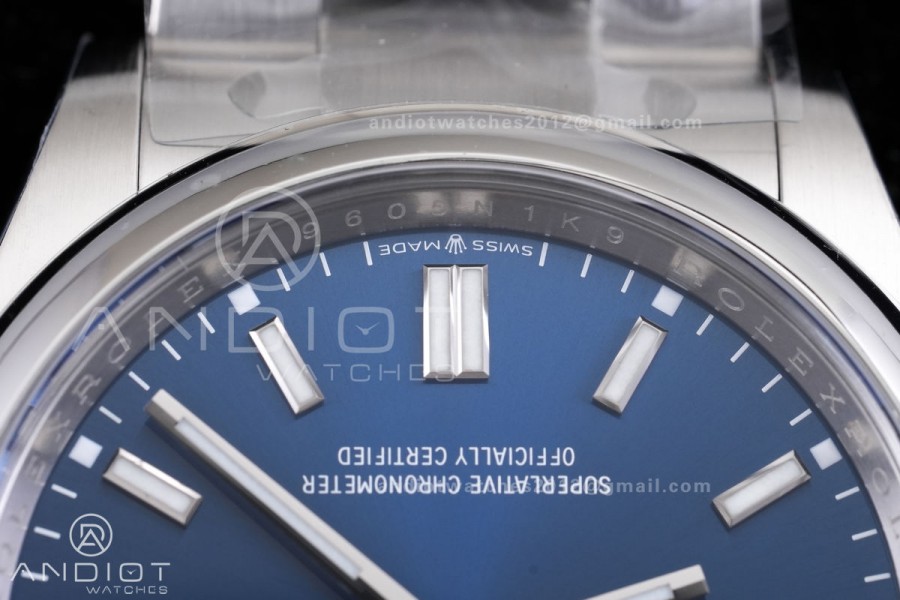 Oyster Perpetual 126000 36mm VF 1:1 Best Edition 904L Steel Blue Dial DD3230