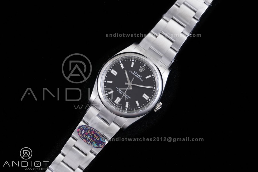 Oyster Perpetual 126000 36mm VF 1:1 Best Edition 904L Steel Black Dial DD3230