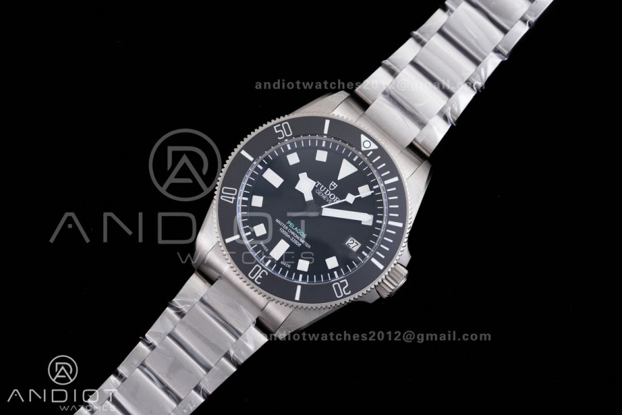 Pelagos M2543C1A 43mm Black Ceramic Ti V2 ZF 1:1 Best Edition Black Dial On Titanium Bracelet A2824