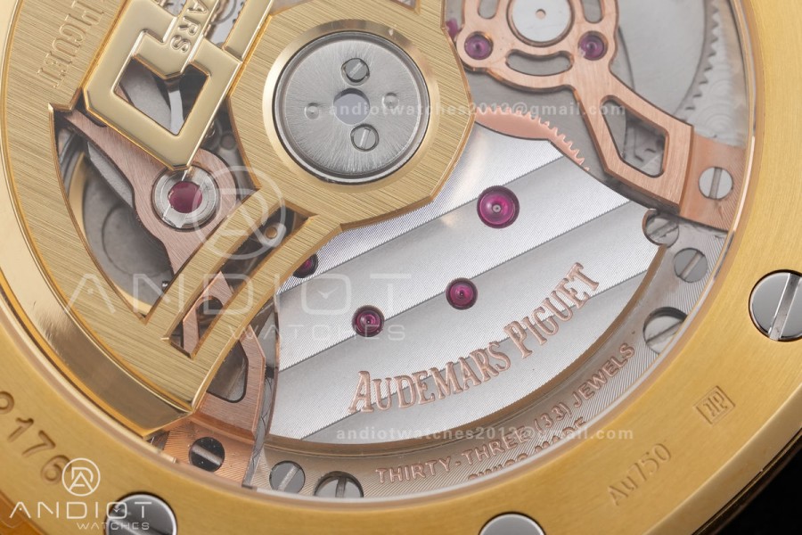 Royal Oak 39mm 16202 50th YG ZF 1:1 Best Edition YG Smoked Dial On YG Bracelet A7121