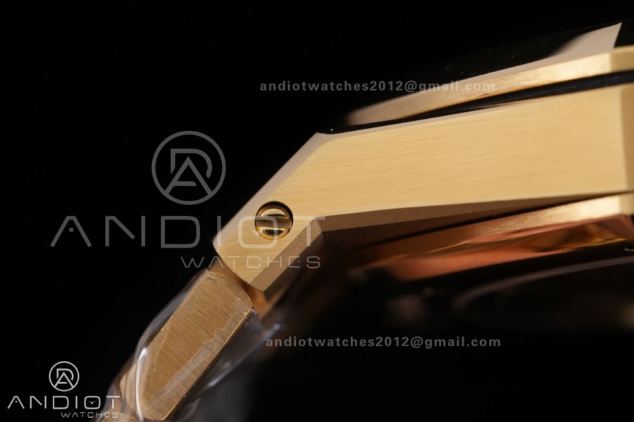 Royal Oak 39mm 16202 50th YG ZF 1:1 Best Edition YG Smoked Dial On YG Bracelet A7121