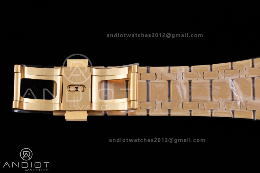 Royal Oak 39mm 16202 50th YG ZF 1:1 Best Edition YG Smoked Dial On YG Bracelet A7121