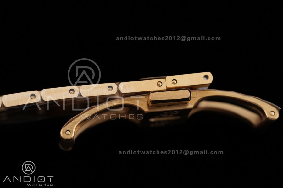 Royal Oak 39mm 16202 50th YG ZF 1:1 Best Edition YG Smoked Dial On YG Bracelet A7121