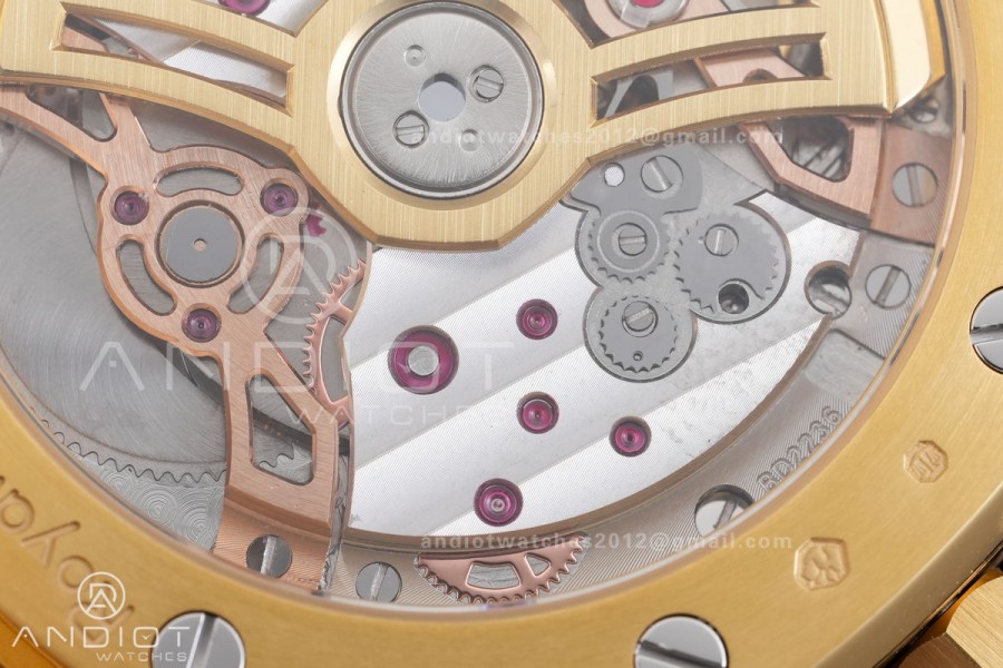 Royal Oak 39mm 16202 50th YG ZF 1:1 Best Edition YG Smoked Dial On YG Bracelet A7121