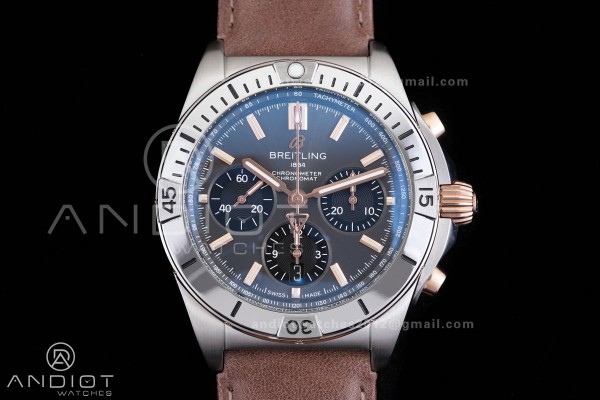 Super Chronomat B01 42MM RG/LE Black/Stk Dial BLF ...