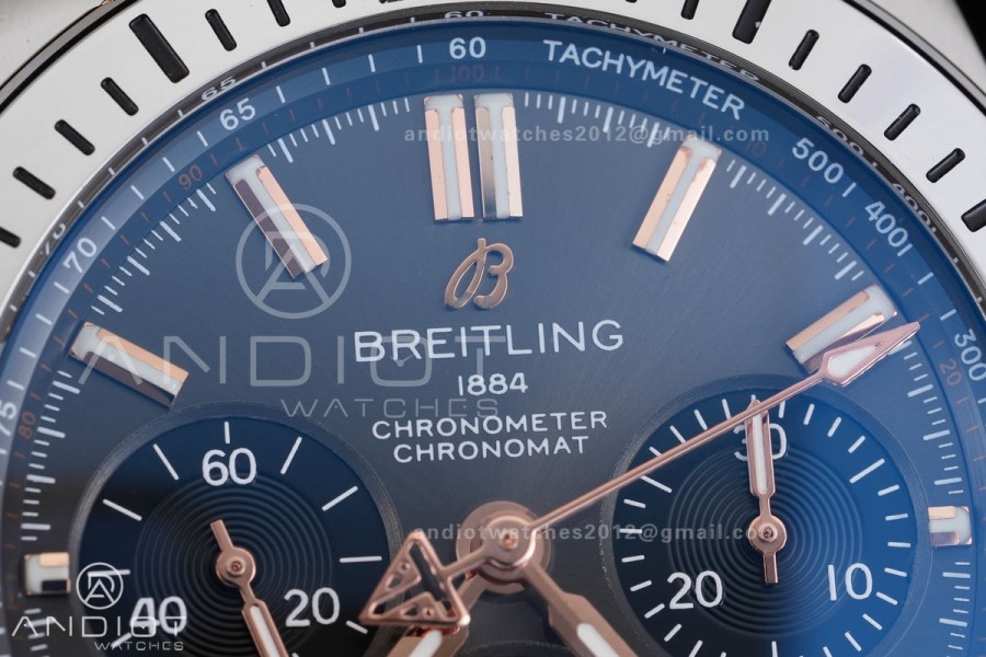 Super Chronomat B01 42MM RG/LE Black/Stk Dial BLF A7750