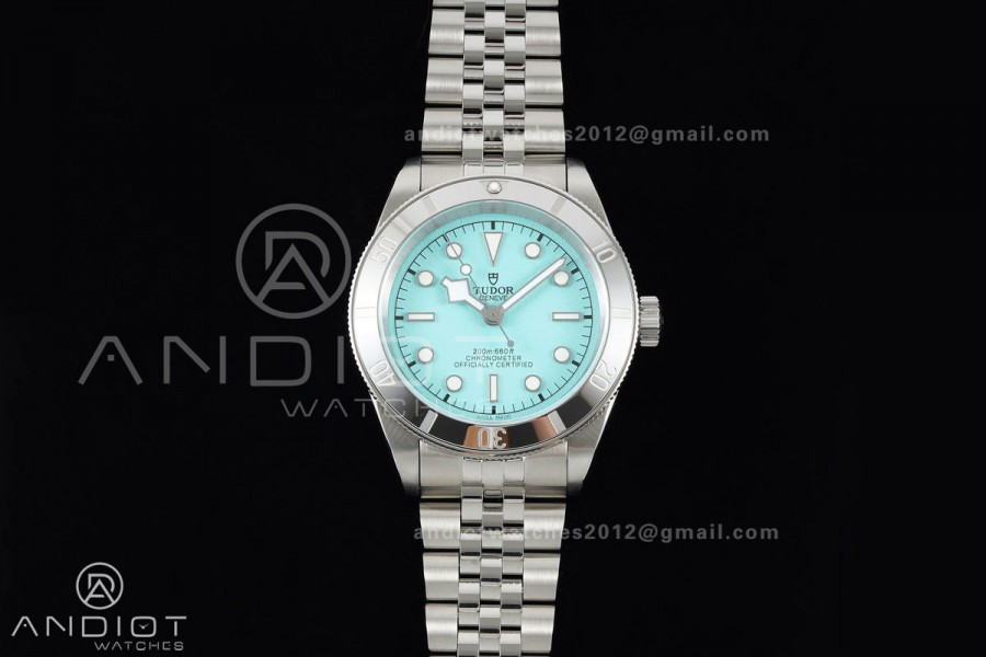Black bay 41 BLF 1:1 Best Edition Polishing Bezel Tiffany Blue Dial on Jubilee Strap A2824