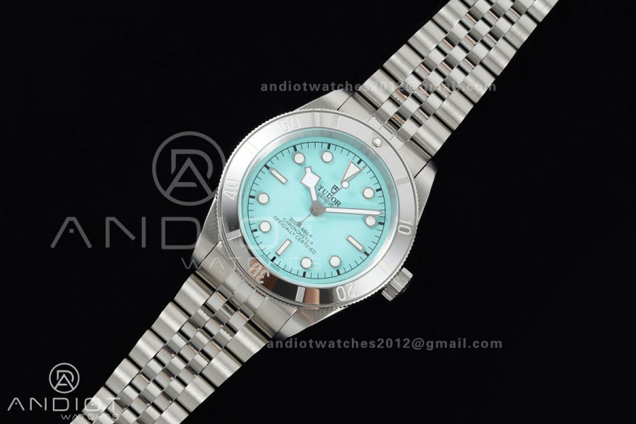 Black bay 41 BLF 1:1 Best Edition Polishing Bezel Tiffany Blue Dial on Jubilee Strap A2824