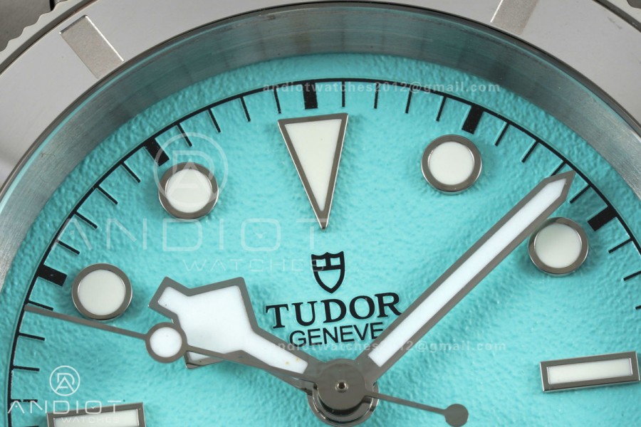 Black bay 41 BLF 1:1 Best Edition Polishing Bezel Tiffany Blue Dial on Rivet Strap A2824