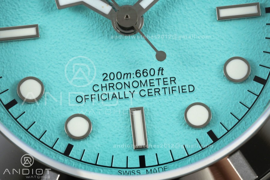 Black bay 41 BLF 1:1 Best Edition Polishing Bezel Tiffany Blue Dial on Rivet Strap A2824