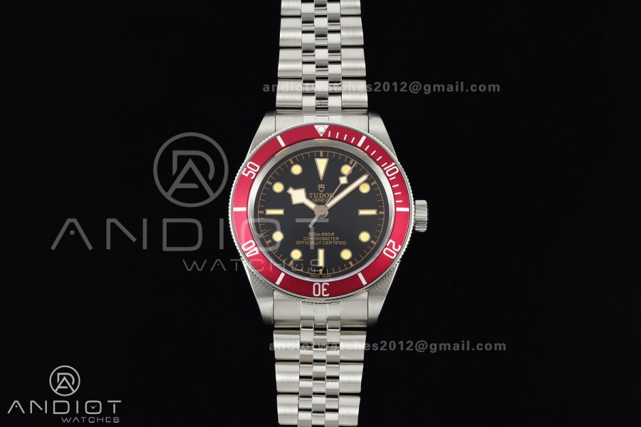 Black bay 41 BLF 1:1 Best Edition Red Bezel Black Dial on Jubilee Strap A2824