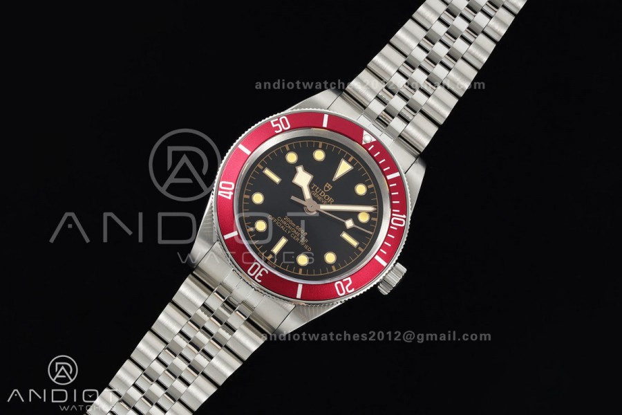Black bay 41 BLF 1:1 Best Edition Red Bezel Black Dial on Jubilee Strap A2824