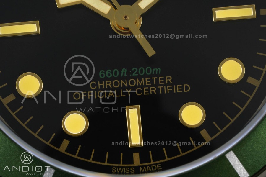 Black bay 41 BLF 1:1 Best Edition Green Bezel Black Dial on Rivet Strap A2824