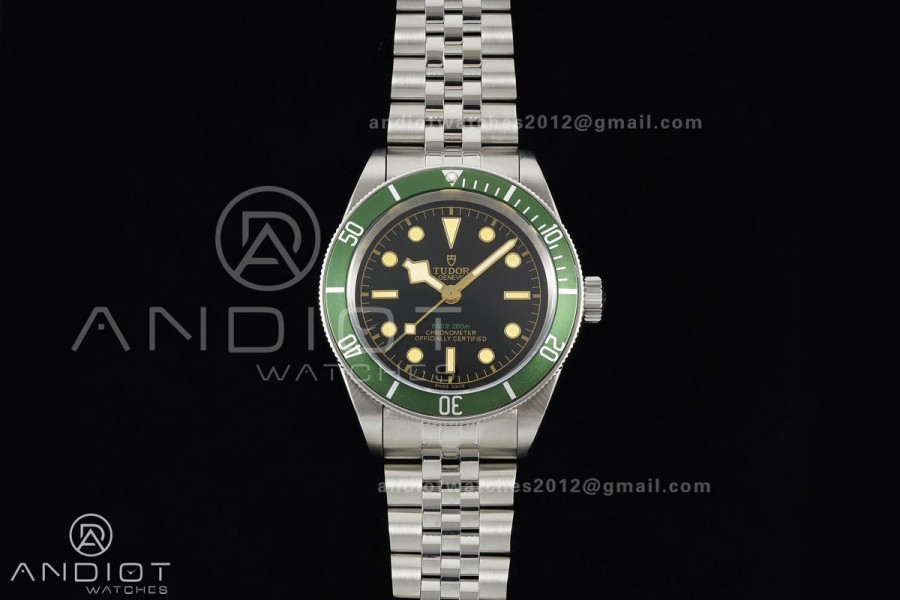 Black bay 41 BLF 1:1 Best Edition Green Bezel Black Dial on Jubilee Strap A2824