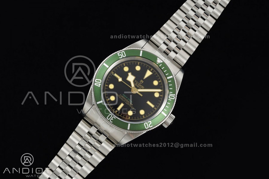Black bay 41 BLF 1:1 Best Edition Green Bezel Black Dial on Jubilee Strap A2824