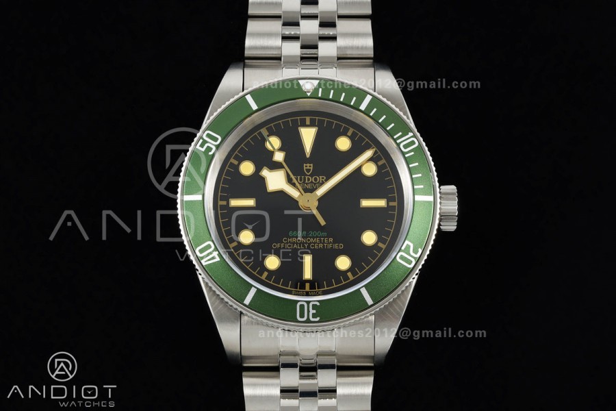 Black bay 41 BLF 1:1 Best Edition Green Bezel Black Dial on Jubilee Strap A2824