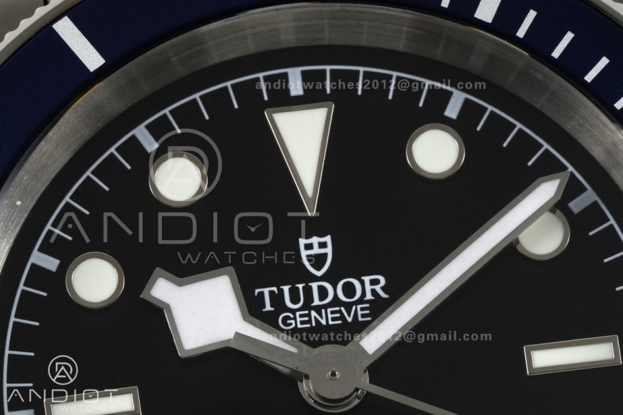 Black bay 41 BLF 1:1 Best Edition Blue Bezel Black Dial on Rivet Strap A2824