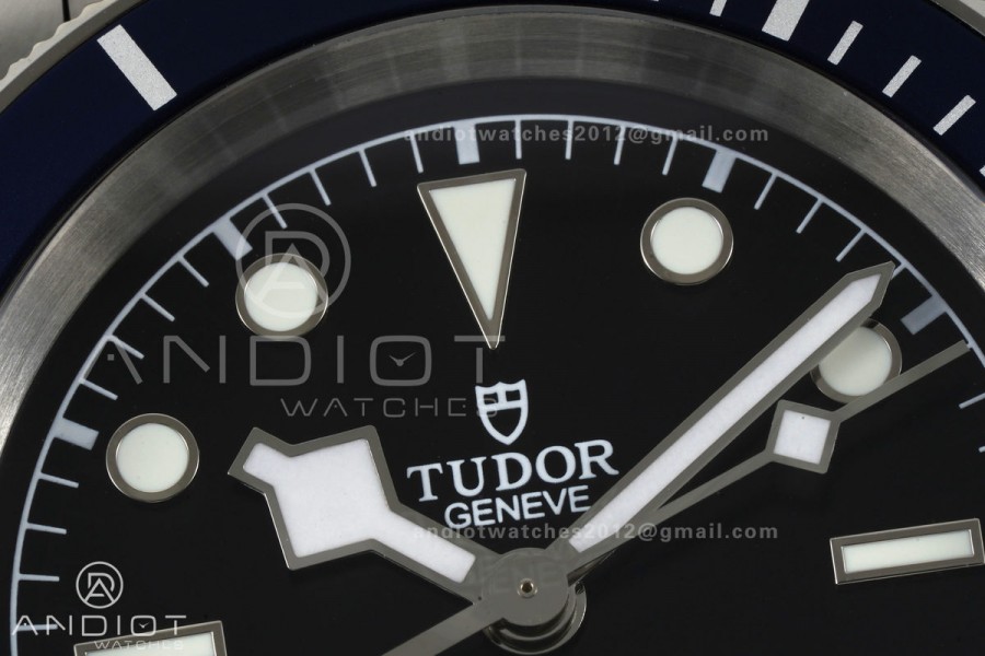 Black bay 41 BLF 1:1 Best Edition Blue Bezel Black Dial on Rivet Strap A2824