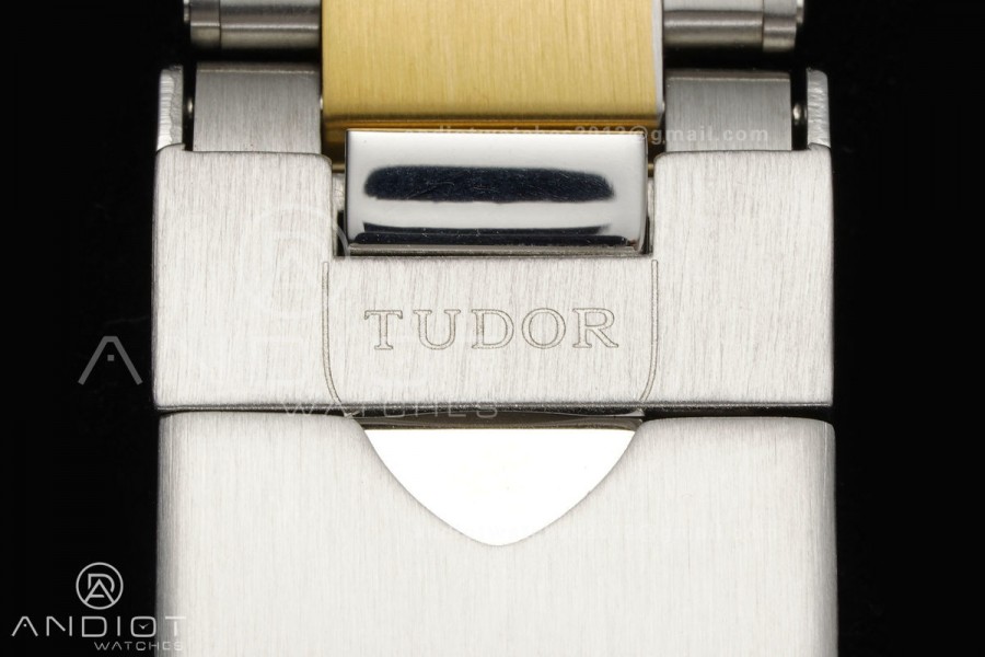 Black bay 41 SS/YG BLF 1:1 Best Edition Black Bezel Green Dial on Rivet Strap A2824